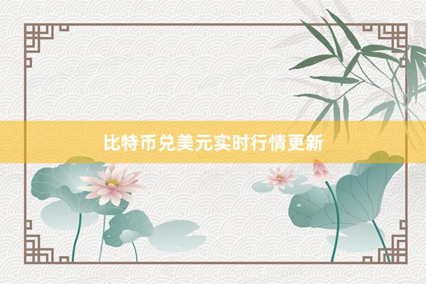 比特币兑美元实时行情更新