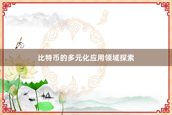 比特币的多元化应用领域探索