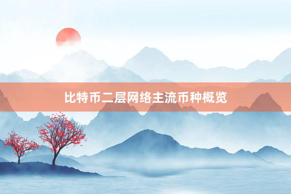 比特币二层网络主流币种概览