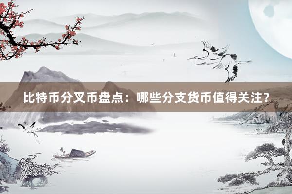 比特币分叉币盘点：哪些分支货币值得关注？