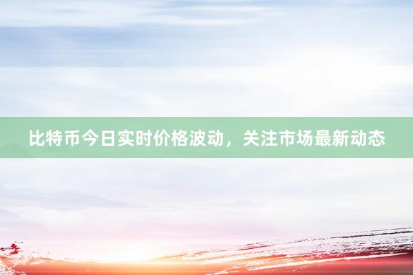 比特币今日实时价格波动，关注市场最新动态