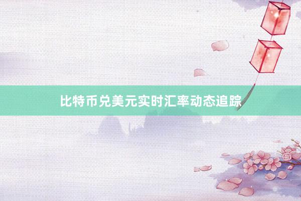 比特币兑美元实时汇率动态追踪