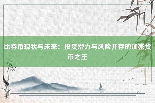 比特币现状与未来：投资潜力与风险并存的加密货币之王
